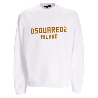 Dsquared2 Milano Logo Cool Fit Witte Sweatshirt
