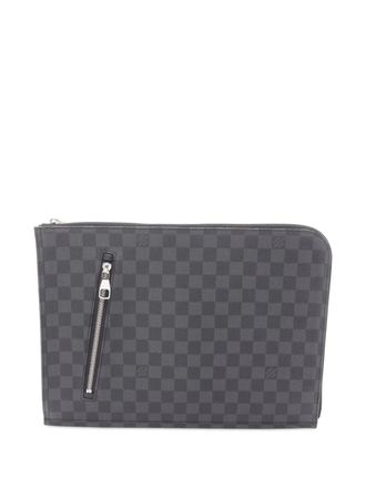 Louis Vuitton 2012 Damier Graphite Poche-Documents Portfolio clutch bag - Black