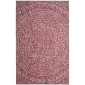 Safavieh Alfombra gris/rosa 160 x 231 cm