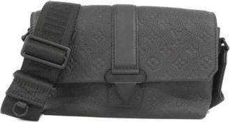 Louis Vuitton Pre-owned Taurillon Monogram S Cape Messenger Bag - Dames - Vintage Schoudertas - Zwart - ONE Size - Leer - Vintage