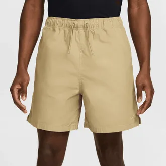 Nike Flow Washed Parachute Shorts In Beige