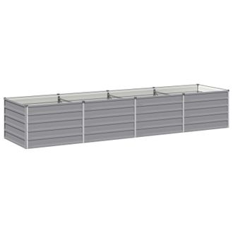 vidaXL Cama De Jard&iacute;n Elevada Gris 320 X 80 X 55 Cm Vidaxl