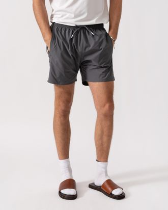 Boss Orange by Hugo Boss Mens Iconic Swim Shorts in Grey - Size X-Large