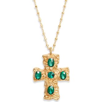 Vidakush Primary Belvedere Necklace in Gold/Green at Nordstrom, Size 14