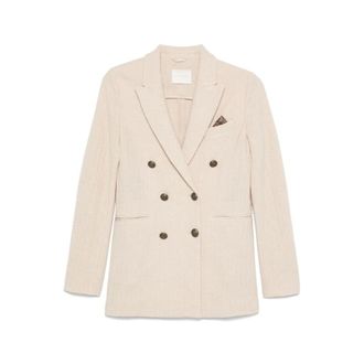 Circolo 1901 Jassen, Dames, Beige, M, Stijlvolle Jassen Collectie