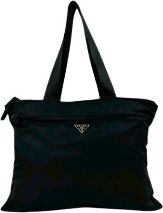 Prada Pre-owned Tote Bags, female, Black, Size: ONE SIZE Pre-owned Vintage Tote Bag