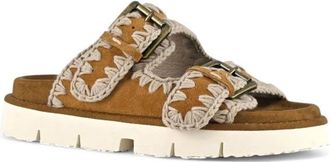 Mou New Bio Slider - Dames - Sandalen - Bruin - 39 EU - Leer - Schoenen