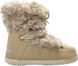 INUIKII lace-up fastening boots - women - Polyester/Polyurethane/Polyester/Rubber - 41 - Neutrals