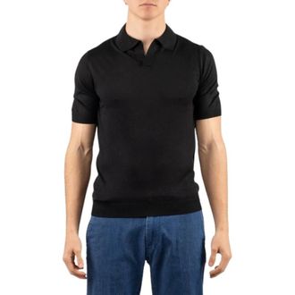 Gran Sasso Polo Shirt - male - Gran Sasso - Polo Shirts - Black - 2XL - Tops