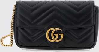 Gucci Mini borsa a spalla GG Marmont in nappa matelass&eacute; chevron