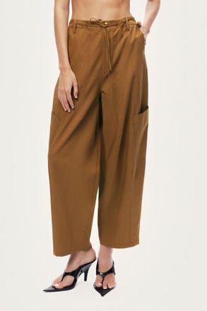 Nocturne High Waisted Cargo Pocket Pants in Camel at Nordstrom, Size X-Large