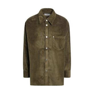 Ami Casual Shirts, male, Brown, Size: XS Brown Long Sleeve Shirt