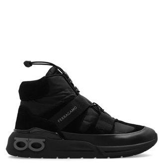 Ferragamo Ferragamo Cosma High-Top Panelled Sneakers