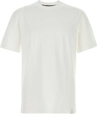 Brioni White Cotton T Shirt