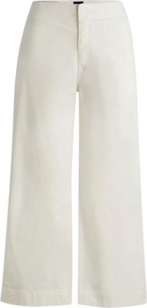 HUGO BOSS Broeken > Wijde Broeken - Dames - Wijde Broeken - Beige - S - Broeken