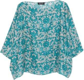 Gianluca Capannolo Laura bedrukte zijden blouse