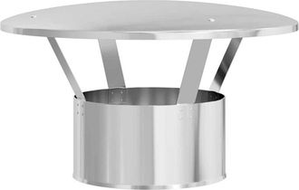 vidaXL Cubierta Para Chimenea Plateado 35 X 35 X 20 Cm Vidaxl