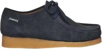 Sebago Handgemaakte Koala Su&egrave;de Schoenen Blauw Marine - Heren - Veterschoenen - Blauw - 40 EU - Su&egrave;de - Schoenen