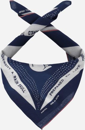 KAPITAL Fastcolor Selvedge Bandana (Rainskull No Woman No Cry) Navy