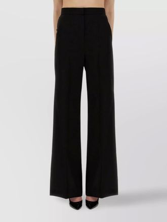 Max Mara virgin wool wide-leg trousers