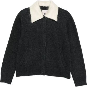 Semicouture Vest met contrasterende kraag - Grijs