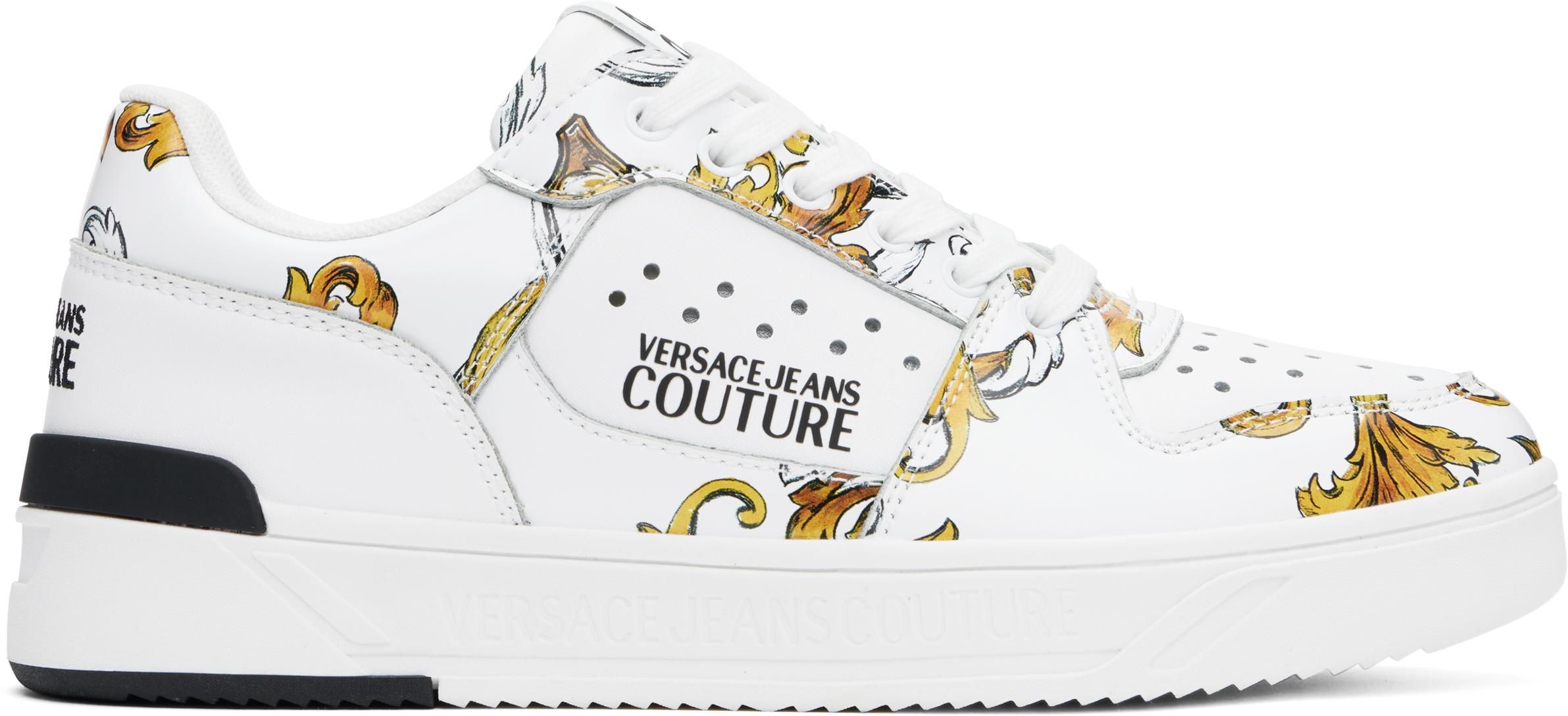 Versace Jeans Couture: White Low Top Sneakers now up to −57