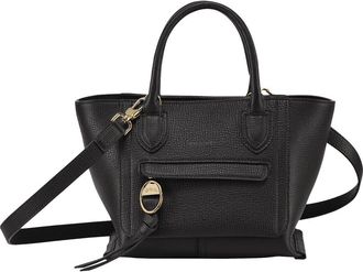 Longchamp Small Mailbox Leather Top Handle Bag in Black at Nordstrom Rack