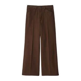 Christophe Lemaire Dames, Broeken, Bruin, Maat: XS