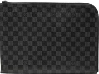 Louis Vuitton Pre-owned Damier Pochette - Dames - Vintage Clutch - Zwart - ONE Size - Vintage