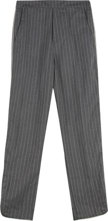 Rhude Cropped Pinstripe-motif Trousers