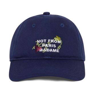 Dr&ocirc;le de Monsieur Cappellino Ricamato Vine - - Accessories - Uomo - Blu - ONE SIZE