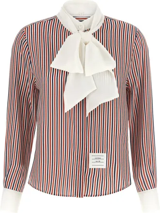 Thom Browne Multicolor Silk Womens Blouse