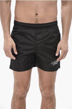 Givenchy Nylon Boxer Swim Briefs with Embroidered Logo size Xs