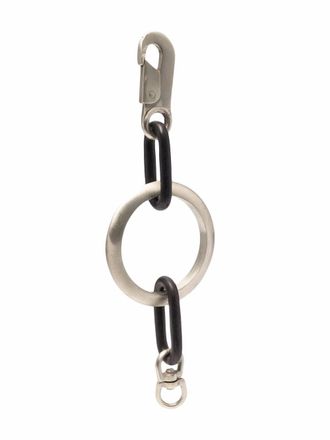 Parts Of Four geometric chain keyring - unisex - Wood/Bronze - One Size - Silver