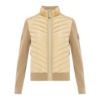 Canada Goose Cardigans, female, Beige, Size: XS HyBridge Knit Jacket