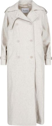 Max Mara Trench Doppiopetto In Lino