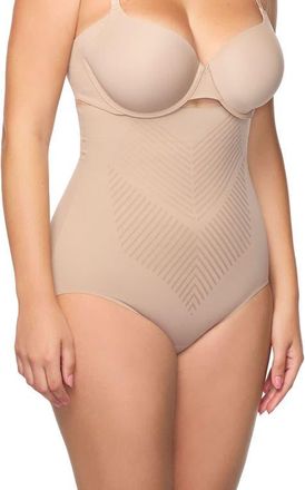 Miss Perfect Iconic Core High Waist Shaping Briefs in Stucco at Nordstrom, Size Xx-Large