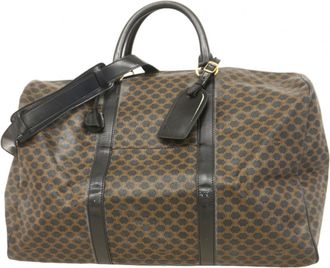 Celine Black Brown Pvc Boston Bag (Pre-Owned)