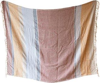 Foreside Home And Garden Hand Woven Throw Blanket Red Multi Color Cotton at Nordstrom