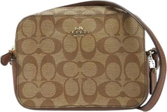 Coach Pre-owned Cross Body Bags, female, Brown, Size: ONE SIZE Pre-owned Canvas Shoulder Bag
