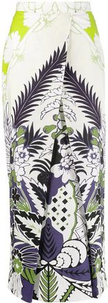 Valentino Garavani World Arazzo Print Midi Skirt