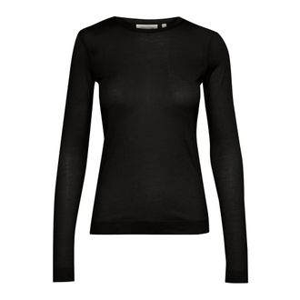 Inwear Zwarte Basis Lange Mouw Top - Dames - Tops - Zwart - Maat: XL Katoen
