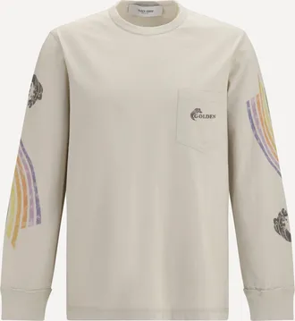 Golden Goose Asymmetric print Sweatshirt Male XS