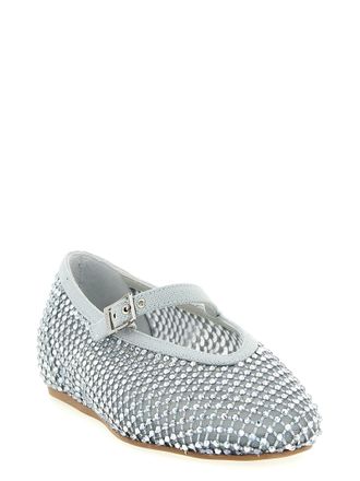 Le Silla Womens Silver Polyamide Ballet Flats