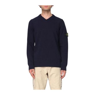 Stone Island Classic V-neck Knit Jumper