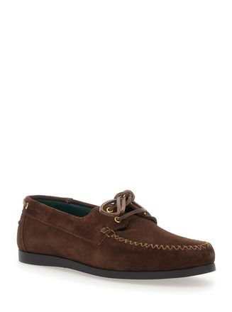 Vinny&rsquo;s Mens Loafers Suede Brown