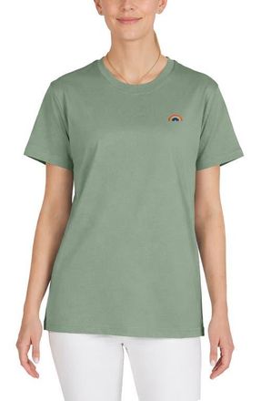 Dalix Womens Rainbow Jersey Relaxed Tee in Sage at Nordstrom, Size Xx-Large