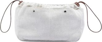 Herm&egrave;s Pre-owned Accessories, female, White, Size: ONE SIZE Pre-owned Canvas Pouch