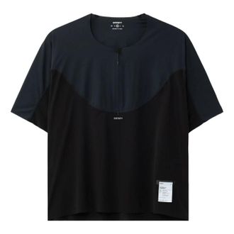 SATISFY Justice Trail Half-Zip T-Shirts Black 11078-00000