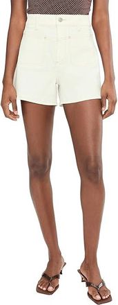Paige Dani Short W/ Front Yoke Stitch Through Pockets Womens Shorts Toasted Ecru : 25, Cotton/Elastane